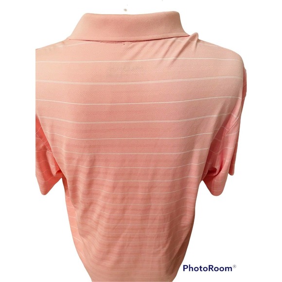 Nike Golf Tour Performance Dri Fit Shirt XL Excellent Condition Pink White - Picture 2 of 7